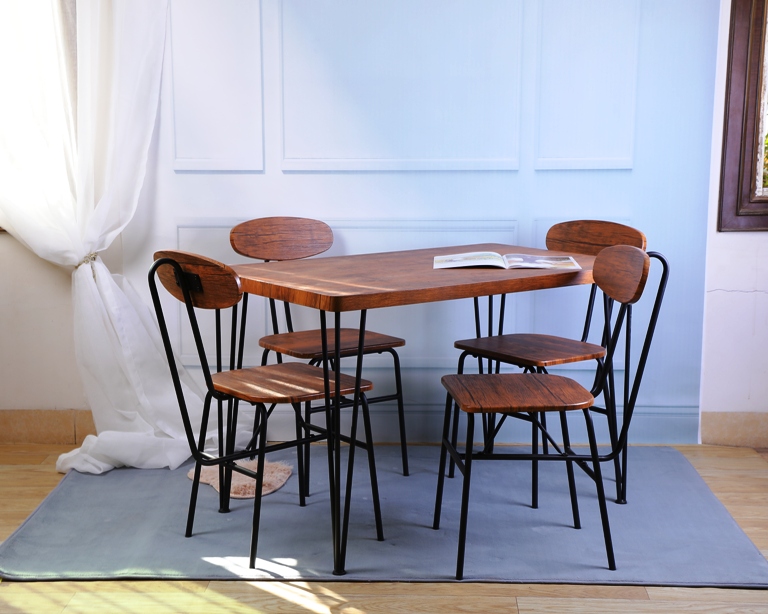  Modern unique Furniture sets tables set Small Family Table and Chair 4 for dining room